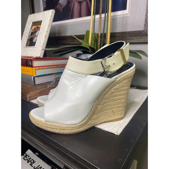 Balenciaga Shoes - Balenciaga Leather Embossed Snakeskin Espadrille